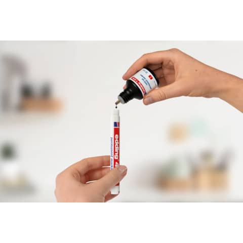 Marcatore permanente edding 400 punta conica 1 mm rosso E-400 002